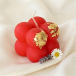 Mărturie Nuntă sau Botez – Lumânare Bubble 4×4