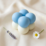 Mărturie Nuntă sau Botez – Lumânare Bubble 4x4 (Handmade) - imagine 4