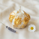 Lumânare Globul cu Lalele - Sculptură Florală Handmade - imagine 4